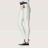 Persoonlijke kattenmoeder warm neutraal koolzwart leggings (Links)