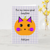 Persoonlijke kattenpompoen Halloween doolhof Kaart (Gele Bloem)