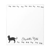 Persoonlijke kattenpootafdrukken notitieblok (Voorkant)