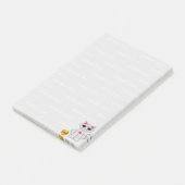 Persoonlijke kattenstrip dingen om te doen post-it® notes (Schuin)