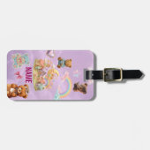 Persoonlijke Kawaii Esthetische Lavendel Bagagelabel (Voorkant horizontaal)