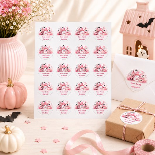 Persoonlijke Kawaii Halloween Geest Sticker