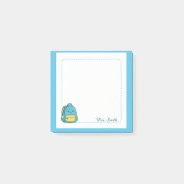 Persoonlijke kawaii rugzak plaknotities voor lerar post-it® notes