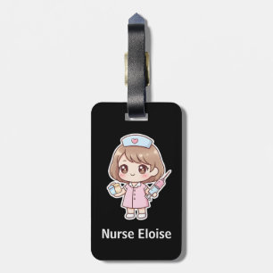 Persoonlijke Kawaii Verpleegster Bagagelabel
