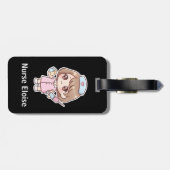 Persoonlijke Kawaii Verpleegster Bagagelabel (Achterkant horizontaal)