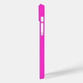 Persoonlijke KEEP CALM AND Jouw Tekst Fel Roze Case-Mate iPhone Case (Achterkant / Links)