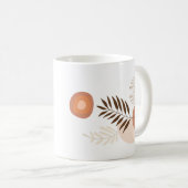 Persoonlijke Keep Calm & Carry On Moderne Chic Koffiemok (Voorkant rechts)
