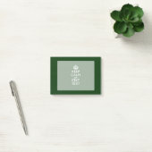 Persoonlijke Keep Calm En Jouw Tekst Groen Decor Post-it® Notes (Kantoor)