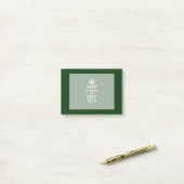 Persoonlijke Keep Calm En Jouw Tekst Groen Decor Post-it® Notes (Op bureau)