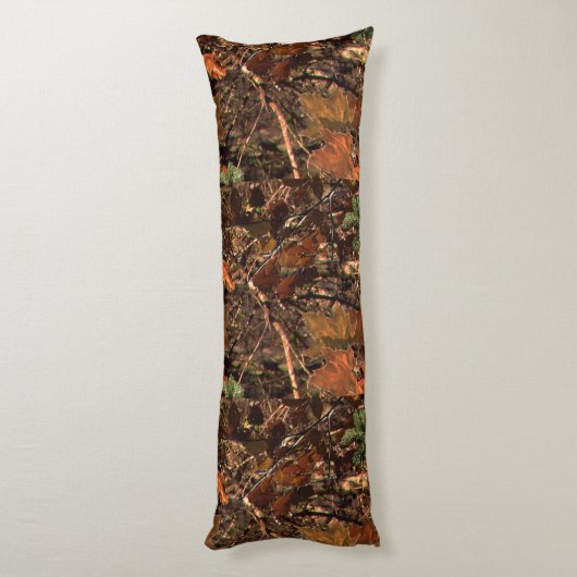 Persoonlijke KEEP CALM en Jouw tekst Hunter Camo Lichaamskussen (Achterkant (Verticaal))