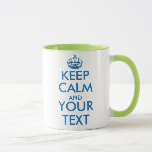 Persoonlijke Keep Calm en jouw tekst mok