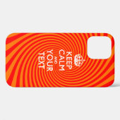 Persoonlijke KEEP CALM EN Uw Tekst Case-Mate iPhone Case (Achterkant (horizontaal))