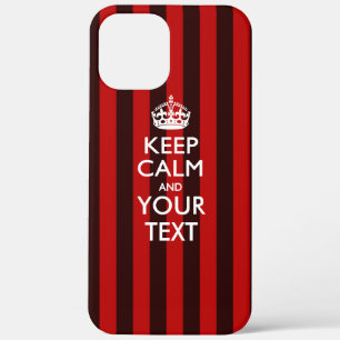 Persoonlijke KEEP CALM EN Uw Tekst Case-Mate iPhone Case