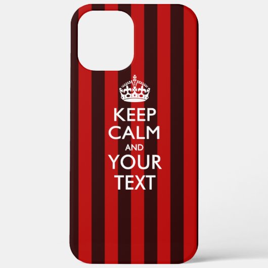 Persoonlijke KEEP CALM EN Uw Tekst Case-Mate iPhone Case (Achterkant)