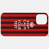 Persoonlijke KEEP CALM EN Uw Tekst Case-Mate iPhone Case (Achterkant (horizontaal))