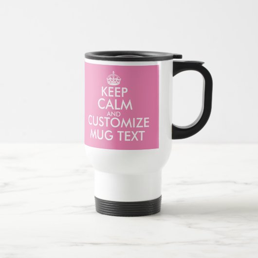 Persoonlijke Keep Calm-koffie om onderweg te blijv Reisbeker (Rechts)