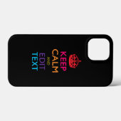 Persoonlijke KEEP CALM Met Uw Tekst Meerkleurig Case-Mate iPhone Case (Achterkant (horizontaal))