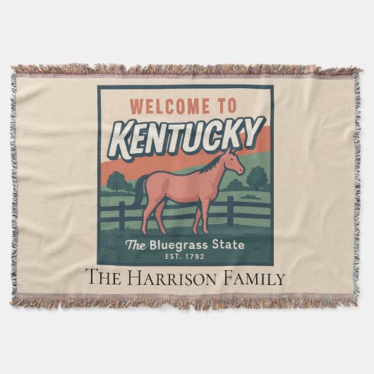 Persoonlijke Kentucky Worpdeken Deken (Voorkant)