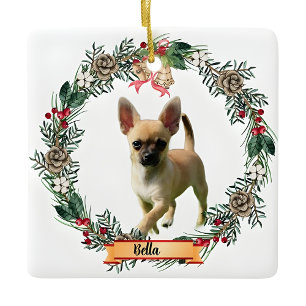 Persoonlijke keramische foto van Bella Chihuahua-h Keramisch Ornament