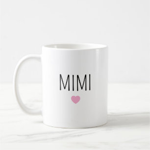 Persoonlijke keramische leuke roze hart mok voor M