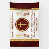 Persoonlijke, kerkbanners voor elke mogelijke over spandoek (Verticaal)