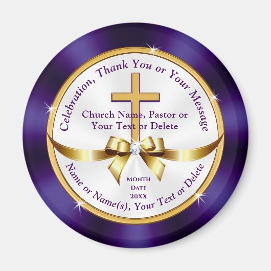 Persoonlijke, kerkelijke souvenirs voor elke wille magneet (Voorkant)