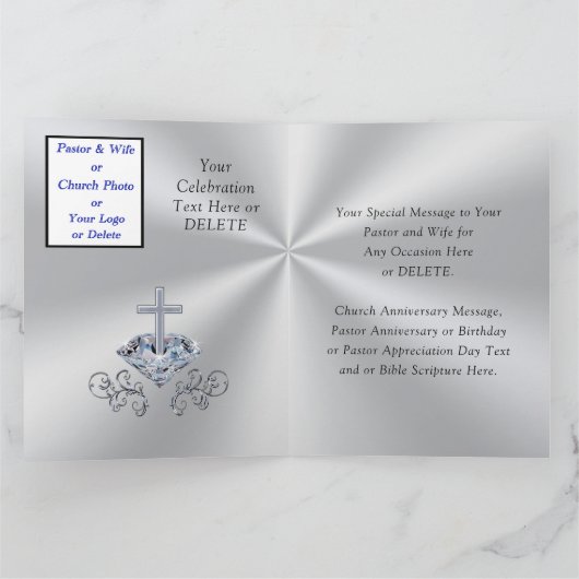 Persoonlijke kerkkaarten voor ELKE GELEGENHEID Kaart (Binnen)