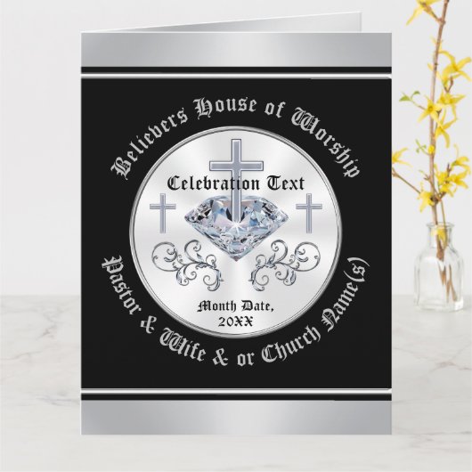 Persoonlijke kerkkaarten voor ELKE GELEGENHEID Kaart (Gele Bloem)