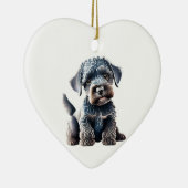 Persoonlijke Kerry Blue Terrier Puppy Keramisch Ornament (Rechts)