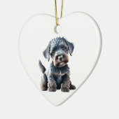 Persoonlijke Kerry Blue Terrier Puppy Keramisch Ornament (Links)