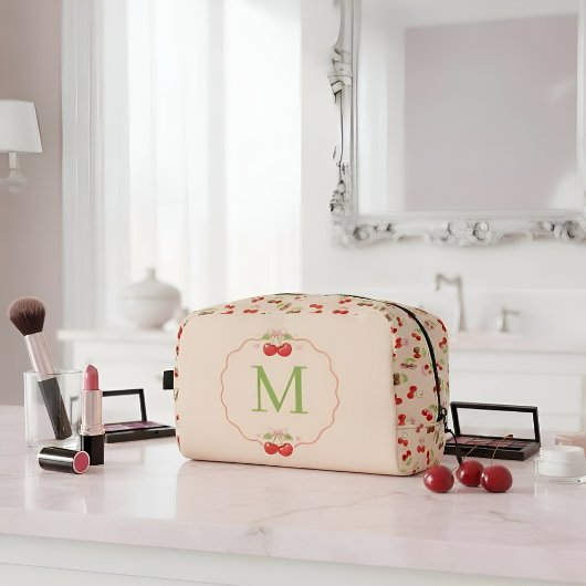 Persoonlijke Kers en Strik Zoete Esthetische Naam  Toilettasje