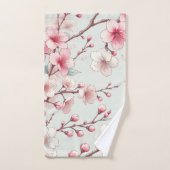 Persoonlijke Kersenbloesem Bad Handdoek (Handdoek)