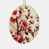 Persoonlijke Kersenbloesem Keramisch Ornament (Rechts)