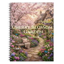 Persoonlijke Kersenbloesemtuin Spiraal Notebook