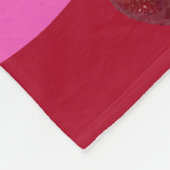 Persoonlijke Kersenruit Retro Aangepaste Naam Fleece Deken (Hoek)