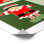 Persoonlijke kerst-adventkalender poster (Hoek)