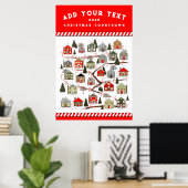 Persoonlijke kerst-adventkalenderposter poster (Thuiskantoor)
