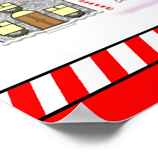 Persoonlijke kerst-adventkalenderposter poster (Hoek)