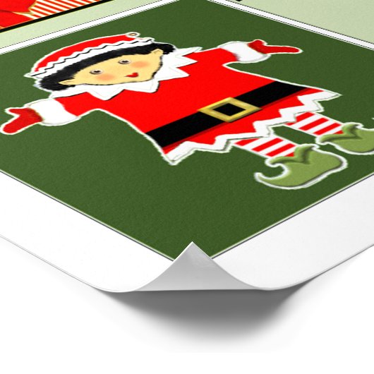 Persoonlijke kerst- adventskalender poster (Hoek)