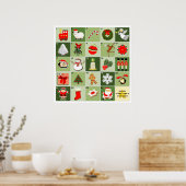 Persoonlijke kerst- adventskalender poster (Keuken)