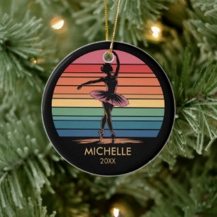 Persoonlijke Kerst ballet Ballerina danser    Keramisch Ornament