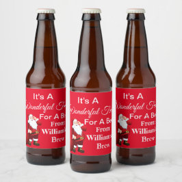 Persoonlijke Kerst Bier Etiket