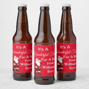 Persoonlijke Kerst Bier Etiket