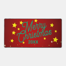Persoonlijke kerst bureaumat