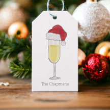 Persoonlijke Kerst Champagne Flûte Kerstman Hoed