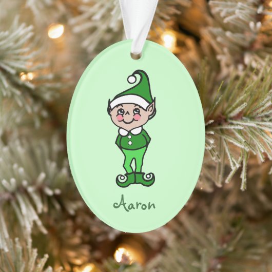 Persoonlijke Kerst Elf Ornament (Boom)