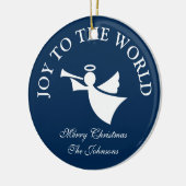 Persoonlijke kerst engel boom ornament (Links)