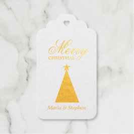 Persoonlijke Kerst Folie Cadeaublaadjes Cadeaulabels