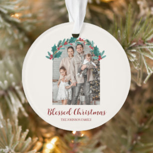 Persoonlijke Kerst Foto Acryl Ornament