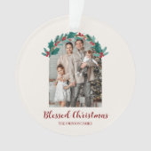 Persoonlijke Kerst Foto Acryl Ornament (voorkant)